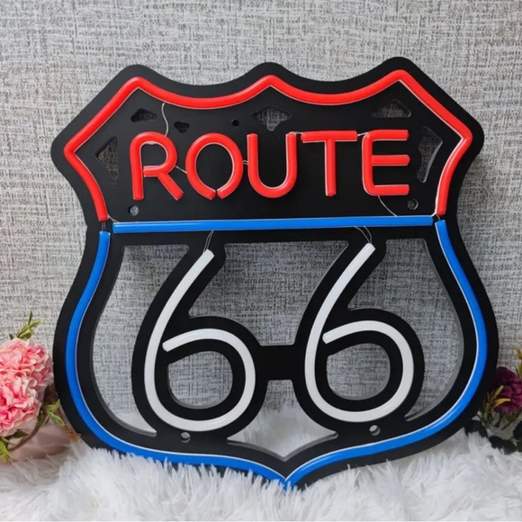 ROUTE 66 NEON LED SIGN - Picture 2 of 5